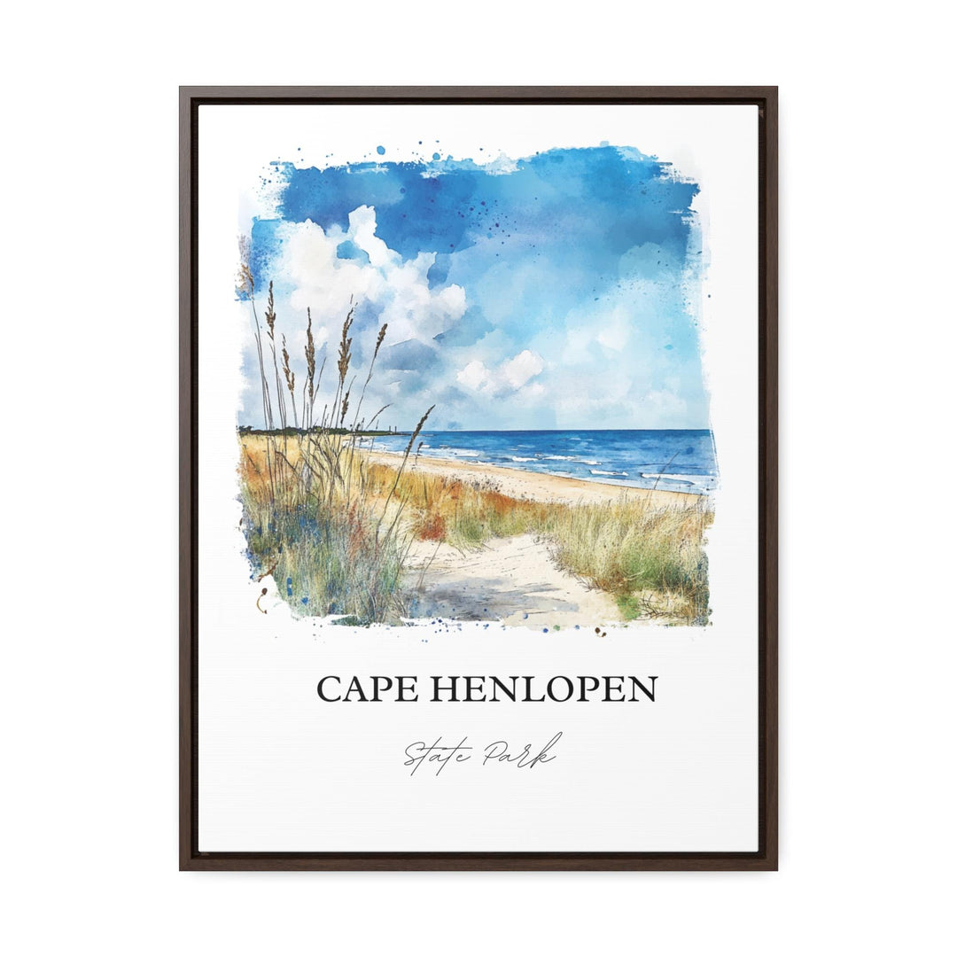 Cape Henlopen Wall Art, Lewes DE Print, Sussex County DE Watercolor Art, Cape Henlopen Gift, Travel Print, Travel Poster, Housewarming Gift