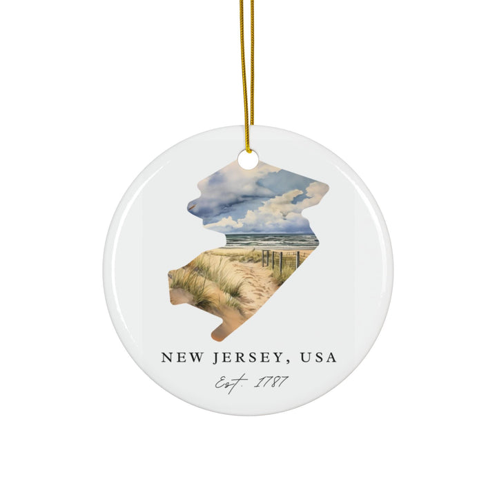 New Jersey Ornament: Unique NJ Souvenir, Jersey Shore Xmas Decor, and Authentic New Jersey Christmas Gift