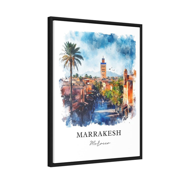 Marrakesh Wall Art, Marrakesh Print, Marrakesh Watercolor Art, Marrakesh Morocco Gift, Travel Print, Travel Poster, Housewarming Gift