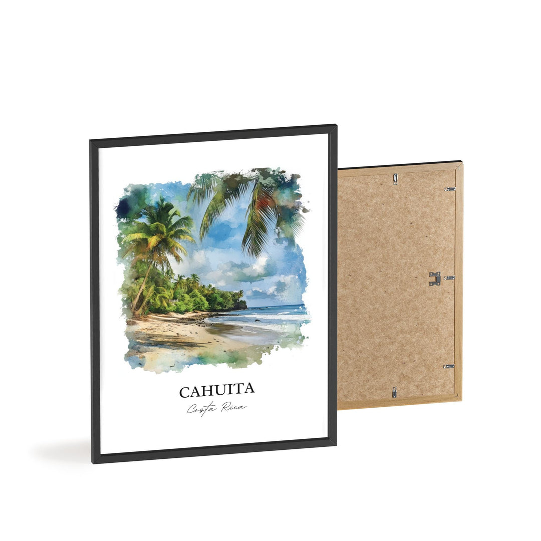 Cahuita Wall Art, Playa Blanca Print, Costa Rica Watercolor Art, Cahuita Costa Rica Gift, Travel Print, Travel Poster, Housewarming Gift