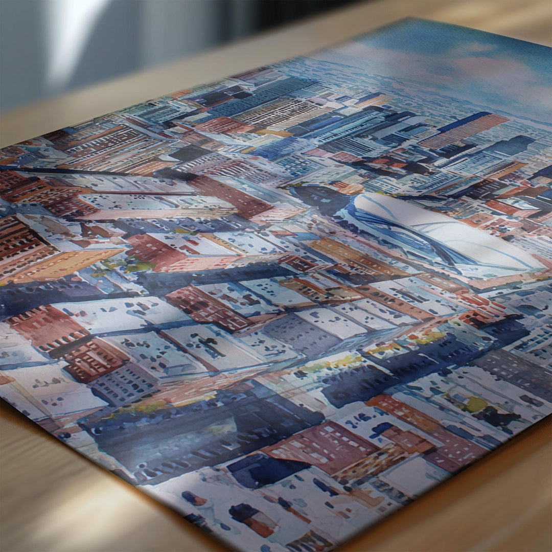 Denver, USA – Watercolor Art Print