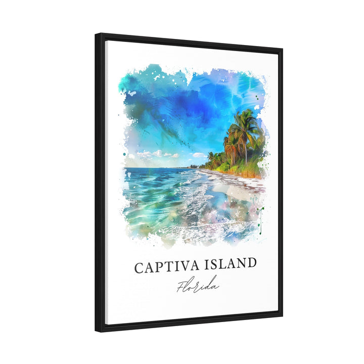 Captiva Island Wall Art, Captiva Island Print, Captiva FL Watercolor, Fort Myers FL Gift,
