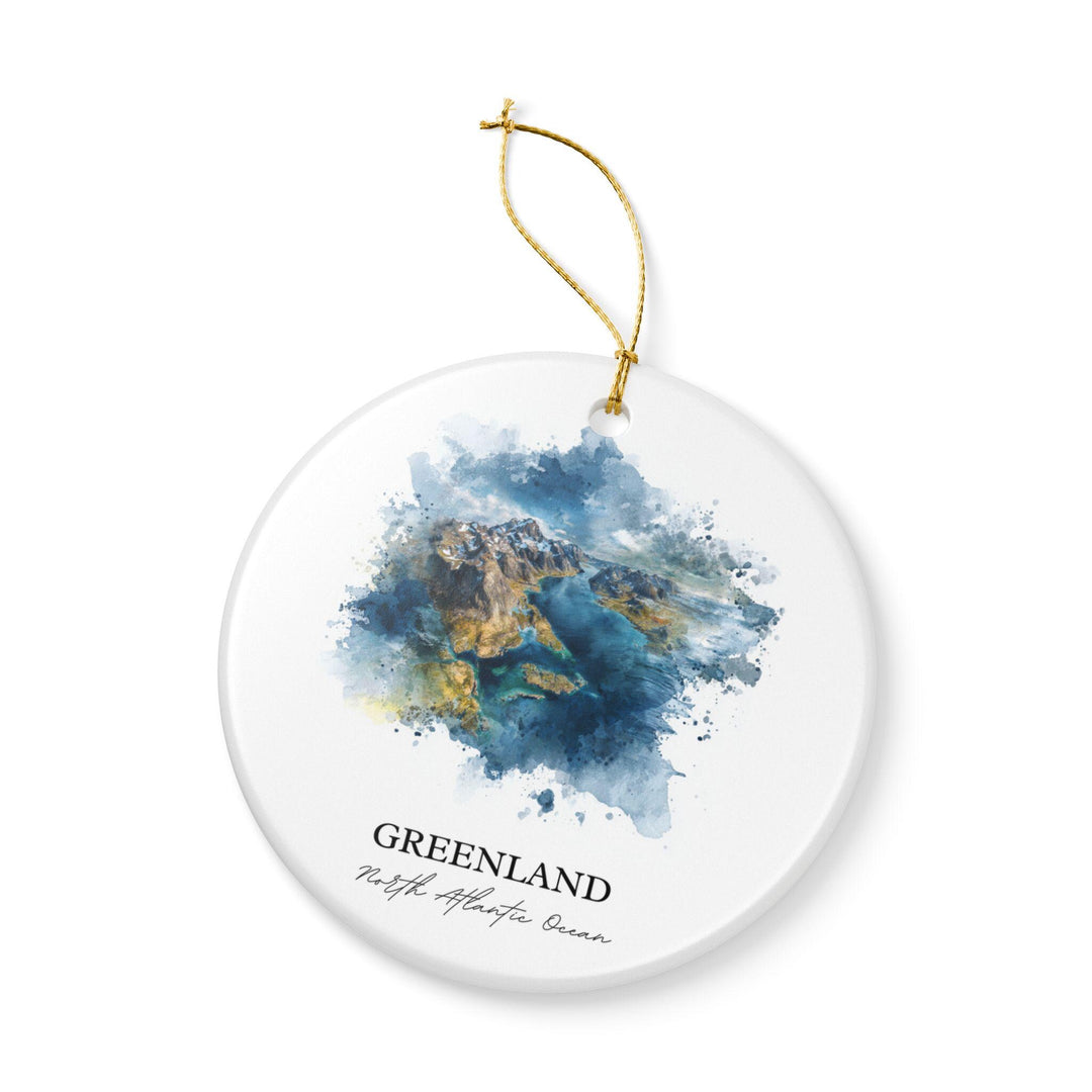 Greenland Ornament: Unique Greenland Souvenir, Greenland Xmas Decor, and Authentic Greenland Gift