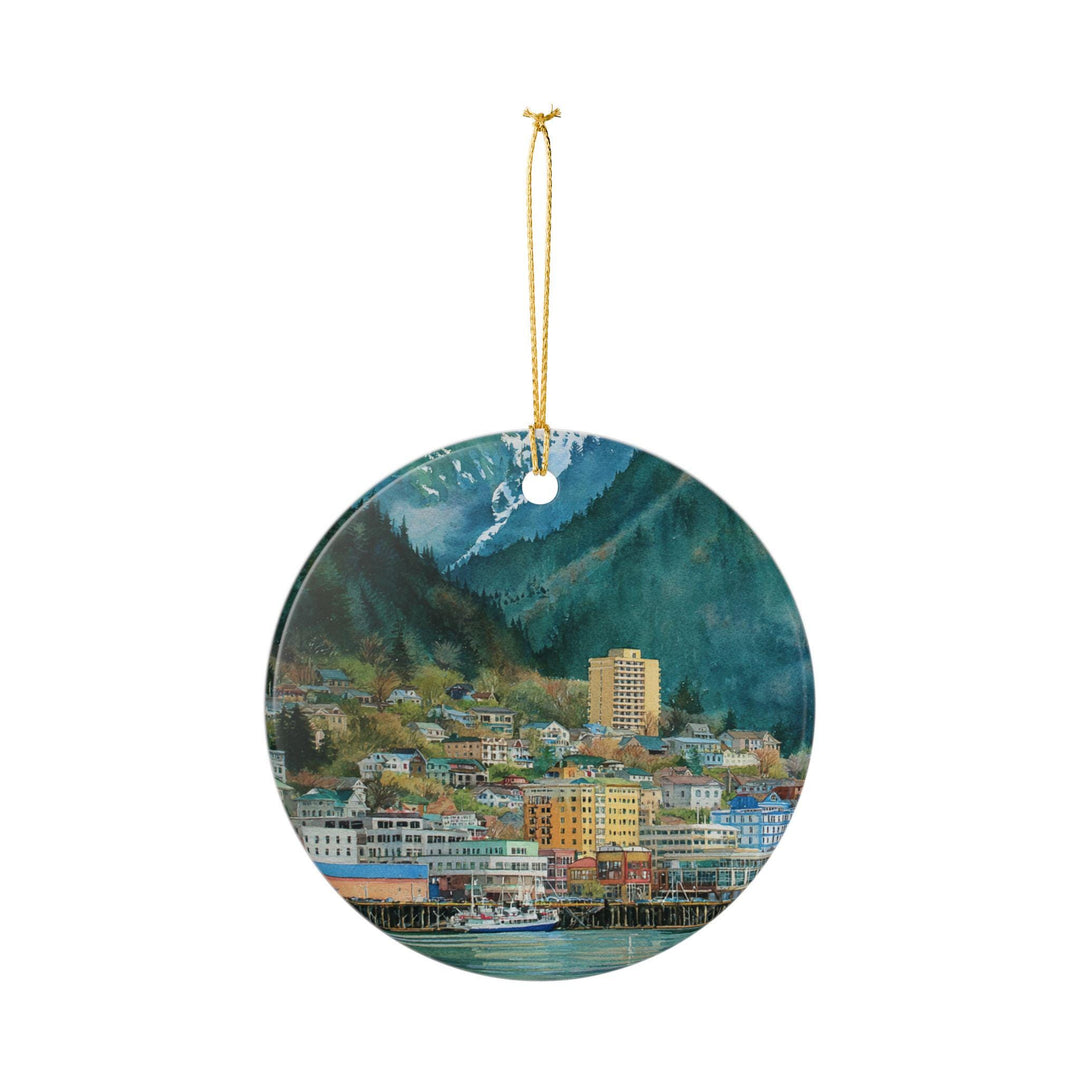 Juneau Alaska Ornament: Unique Juneau Souvenir, Juneau Alaska Xmas Decor, and Authentic Juneau AK Gift