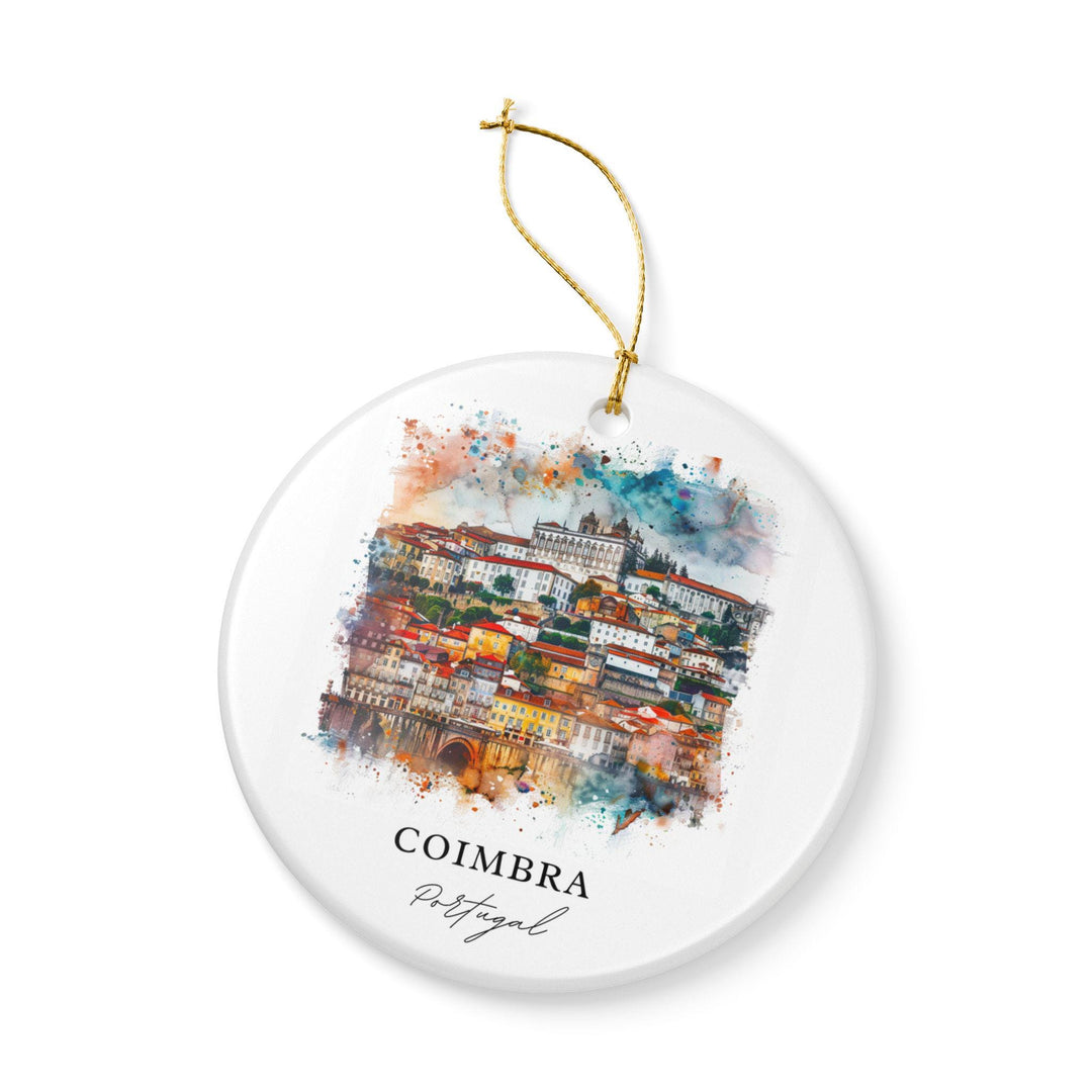 Coimbra, Portugal Ornament: Unique Coimbra Souvenir, Portugal Xmas Decor, and Authentic Portugal Gift