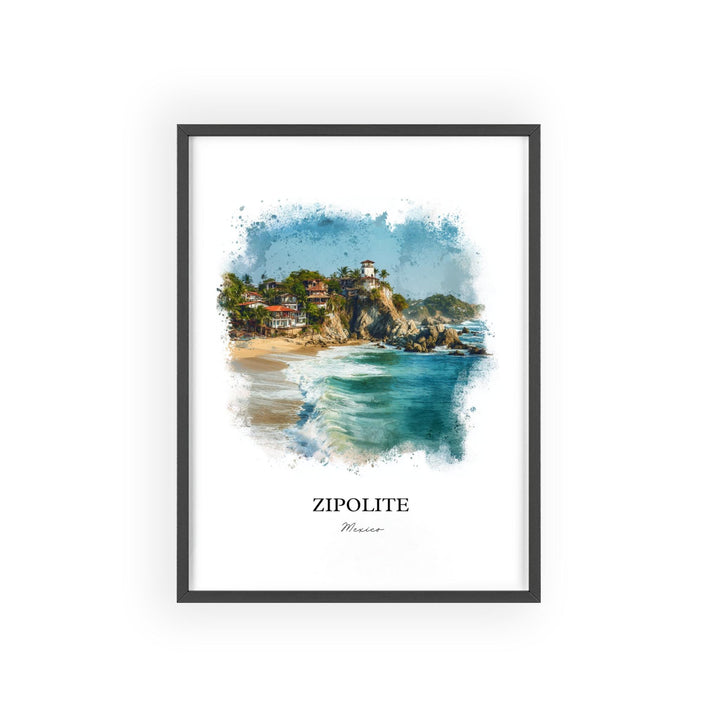 Zipolite, Oaxaca Mexico – Watercolor Art Print
