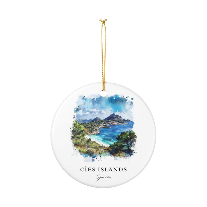 Cíes Islands Ornament: Unique Cíes Islands Souvenir, Spain Xmas Decor, and Authentic Cíes Islands Gift