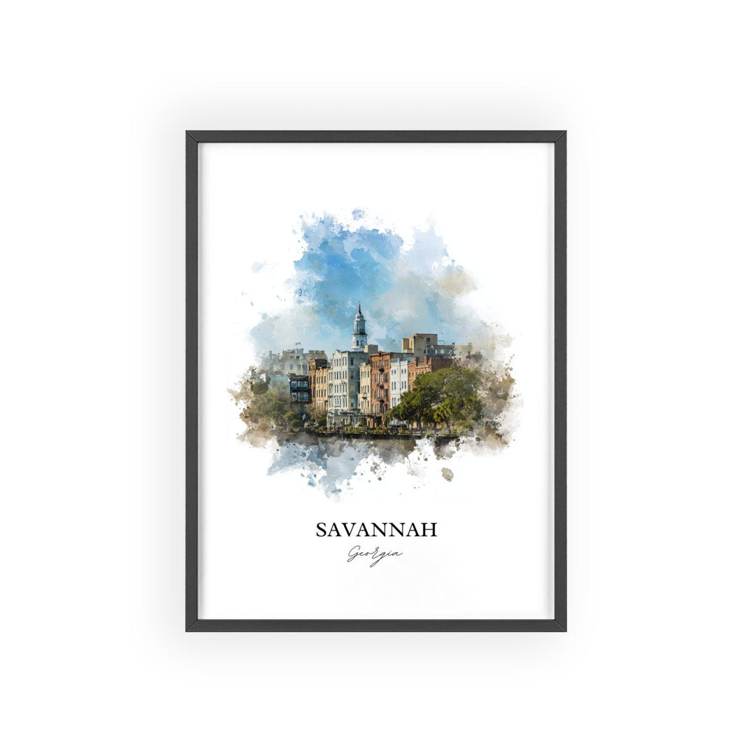 Savannah, Georgia – Watercolor Art Print