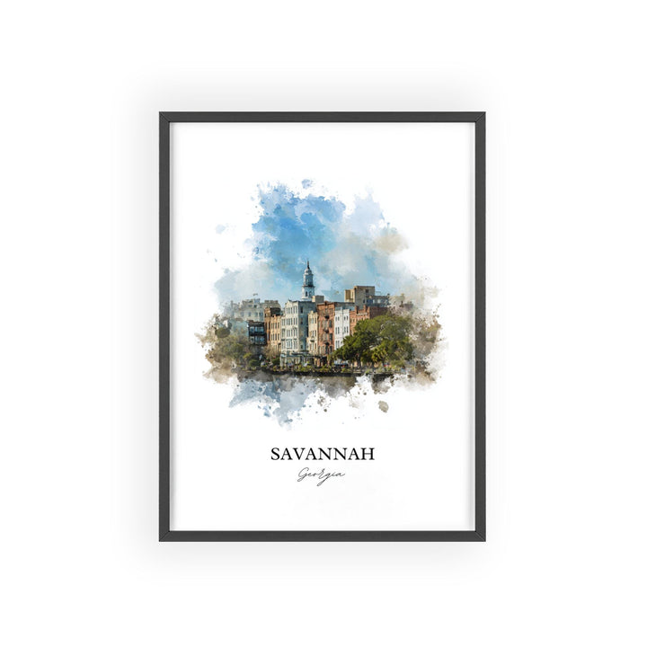 Savannah, Georgia – Watercolor Art Print