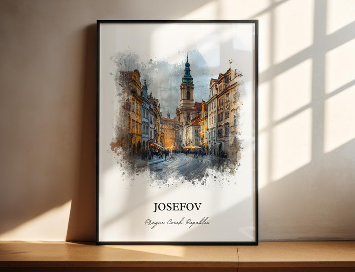 Josefov, Prague Czech Republic – Watercolor Art Print