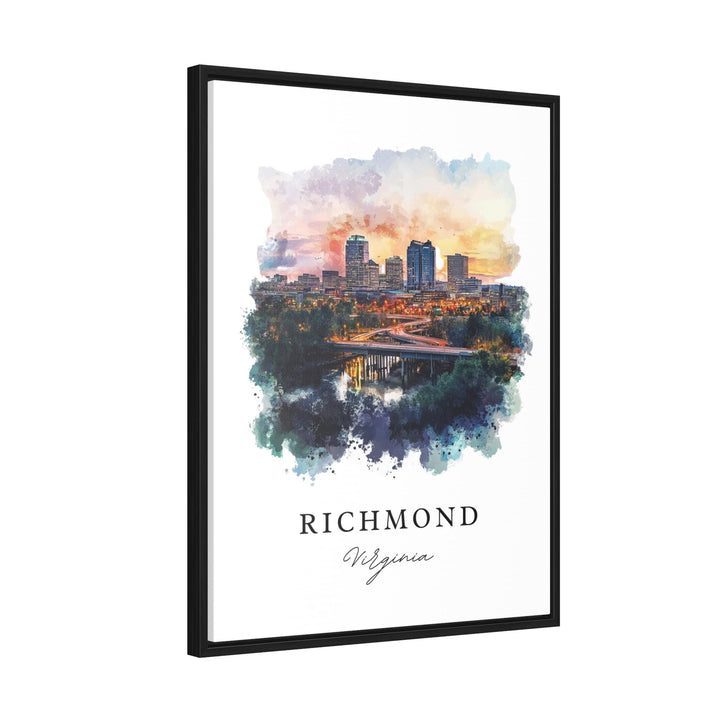 Richmond VA Wall Art, Richmond Print, Richmond Watercolor Art, Richmond Virginia Gift,