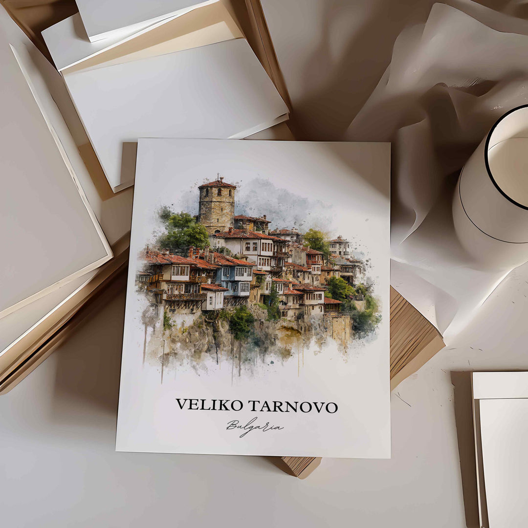 Veliko Tarnovo, Bulgaria – Watercolor Art Print