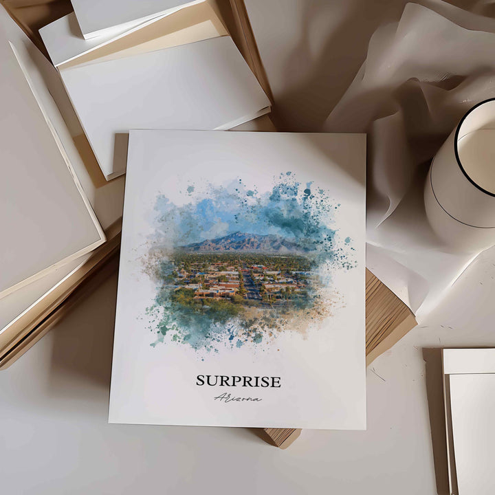 Surprise, Arizona – Watercolor Art Print