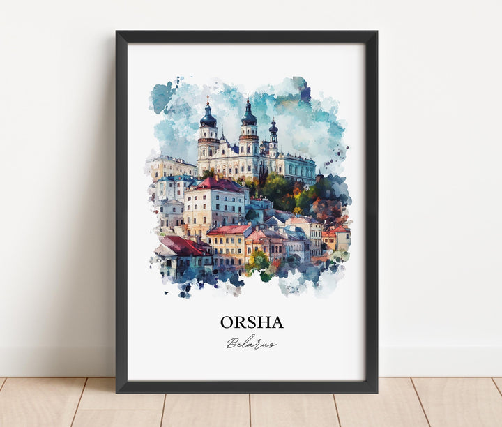 Orsha, Belarus – Watercolor Art Print