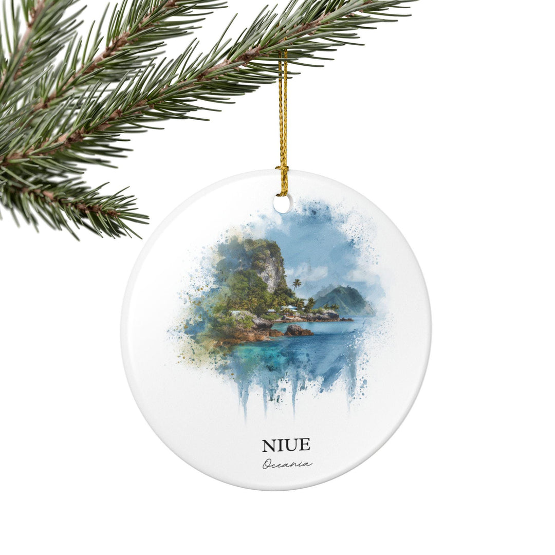 Niue Ornament: Unique Niue Souvenir, Niue Xmas Decor, and Authentic Niue Gift