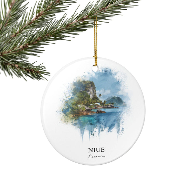 Niue Ornament: Unique Niue Souvenir, Niue Xmas Decor, and Authentic Niue Gift