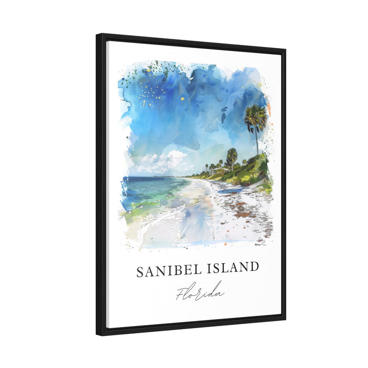 Sanibel Island Wall Art, Sanibel Island Print, Sanibel Isl Watercolor, Sanibel Island Gift,