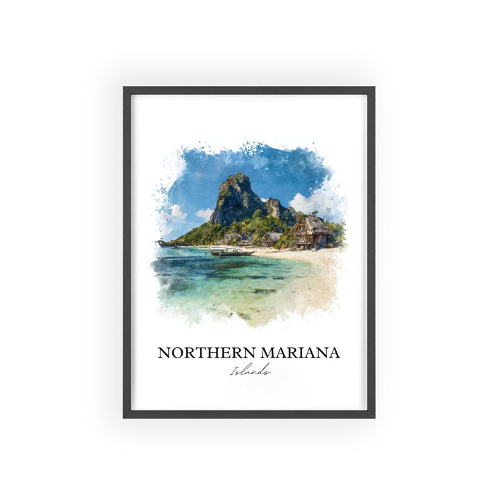 Northern Mariana Islands Art, Mariana Islands Print, Saipan Artwork, Mariana Islands Gift, Travel Print, Travel Poster, Housewarming Gift