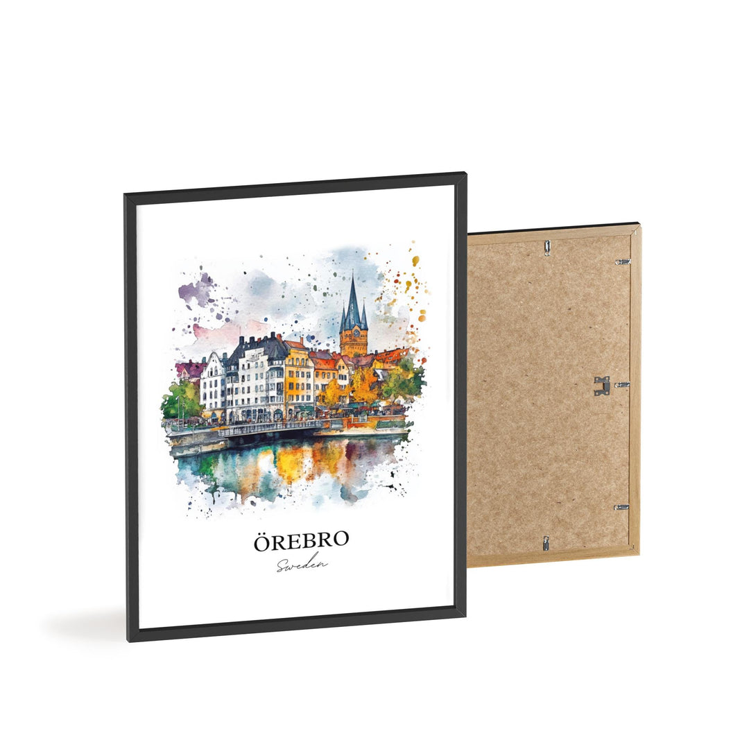 Orebro, Sweden – Watercolor Art Print