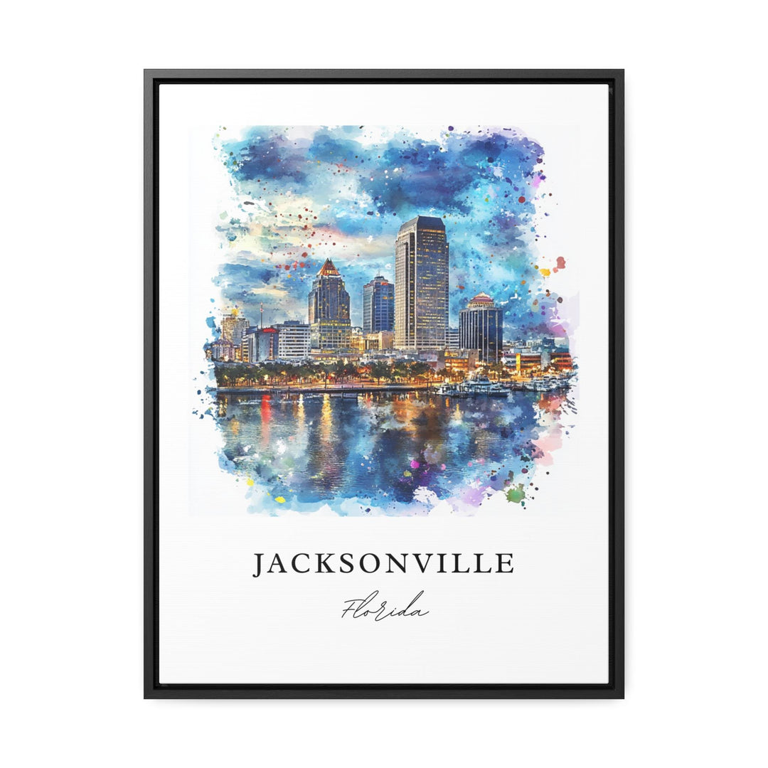 Jacksonville FL Art, Jacksonville Print, Jacksonville FL Watercolor, Jacksonville FL Gift,