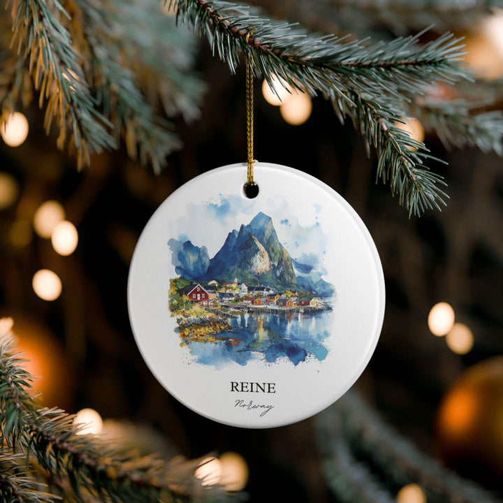 Reine, Norway Ornament: Unique Reine Norway Souvenir, Norway Xmas Decor, and Authentic Reine Norway Gift