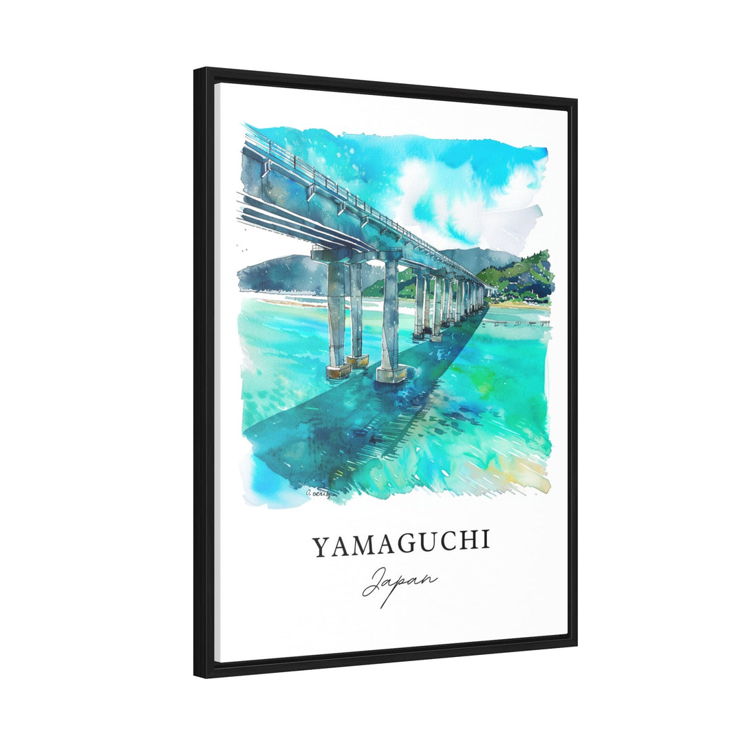 Yamaguchi Wall Art, Yamaguchi Japan Print, Yamaguchi Watercolor, Yamaguchi Gift,