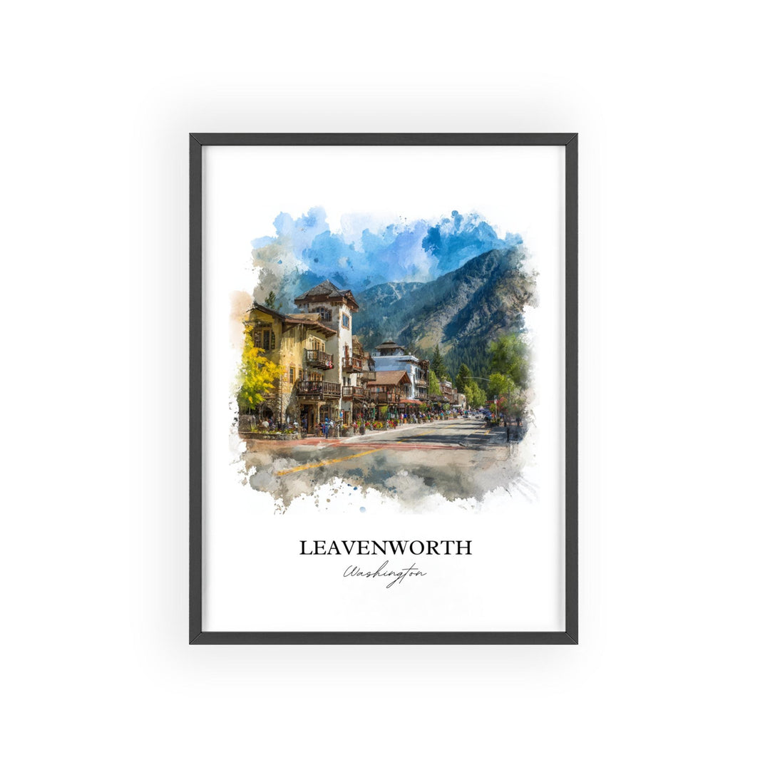 Leavenworth, Washington – Watercolor Art Print