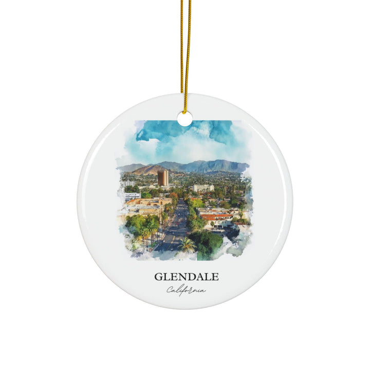 Glendale California Ornament: Unique Glendale CA Souvenir, Glendale Xmas Decor, and Authentic Glendale CA Gift