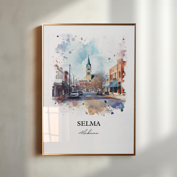Selma AL Wall Art - Alabama Print