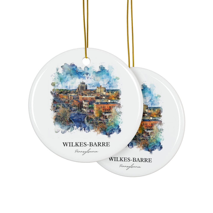Wilkes-Barre Ornament: Unique Wilkes-Barre Souvenir, Pennsylvania Xmas Decor, and Authentic Wilkes-Barre Gift