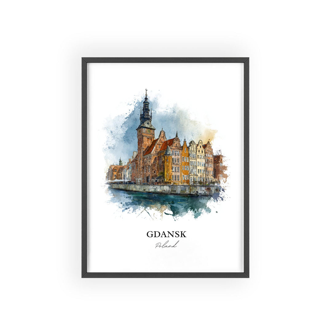 Gdansk, Poland – Watercolor Art Print