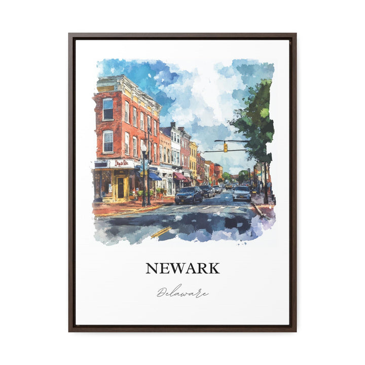 Newark Delaware Wall Art, Udel Print, Newark DE Watercolor Art, Delaware Gift, Travel Print, Travel Poster, Housewarming Gift
