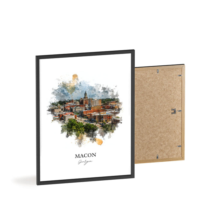 Macon, Georgia – Watercolor Art Print