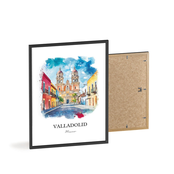 Valladolid Wall Art, Yucatán Peninsula Prints, Mexico Watercolor Art, Valladolid Mexico Gift, Travel Print, Travel Poster, Housewarming Gift