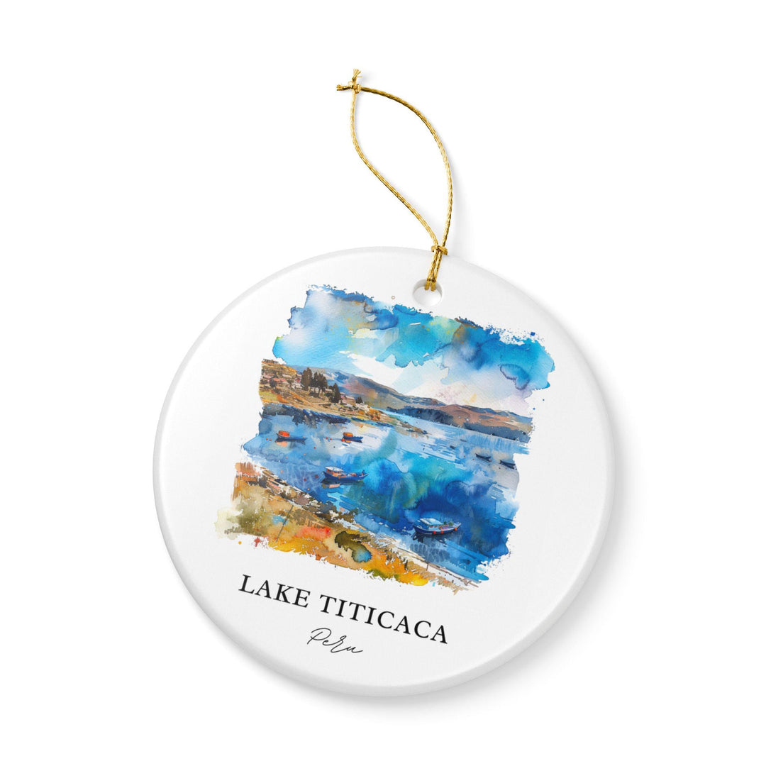 Lake Titicaca Ornament: Unique Lake Titicaca Souvenir, Peru Xmas Decor, and Authentic Lake Titicaca Peru Gift