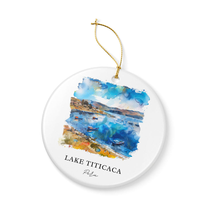 Lake Titicaca Ornament: Unique Lake Titicaca Souvenir, Peru Xmas Decor, and Authentic Lake Titicaca Peru Gift
