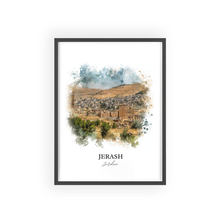 Jerash, Jordan – Watercolor Art Print
