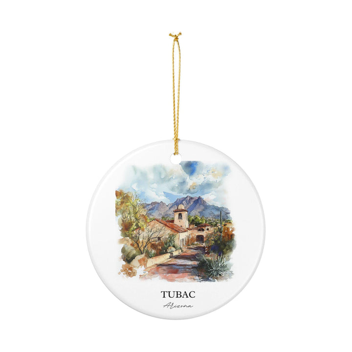 Tubac Arizona Ornament: Unique Tubac AZ Souvenir, Tubac Arizona Xmas Decor, and Authentic Arizona Gift