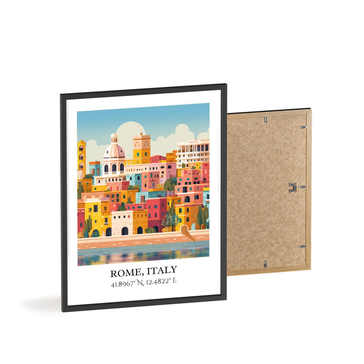 Rome Art, Rome Retro Travel Art, Rome Home Decor, Rome Italy Gift, Italy Travel Art, Travel Prints, Housewarming Gift