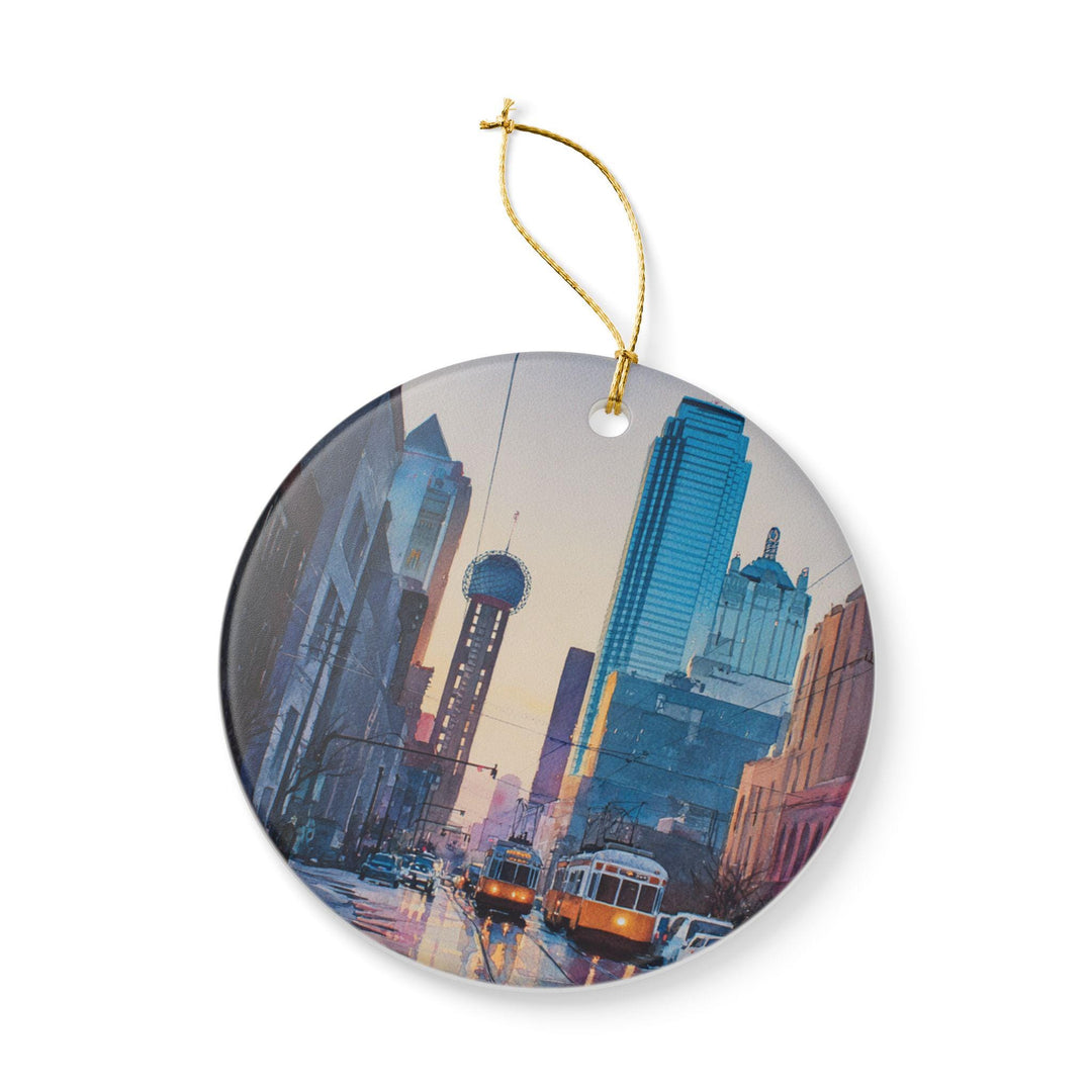 Dallas TX Ornament: Unique Dallas Souvenir, Dallas Texas Xmas Decor, and Authentic Dallas Texas Gift