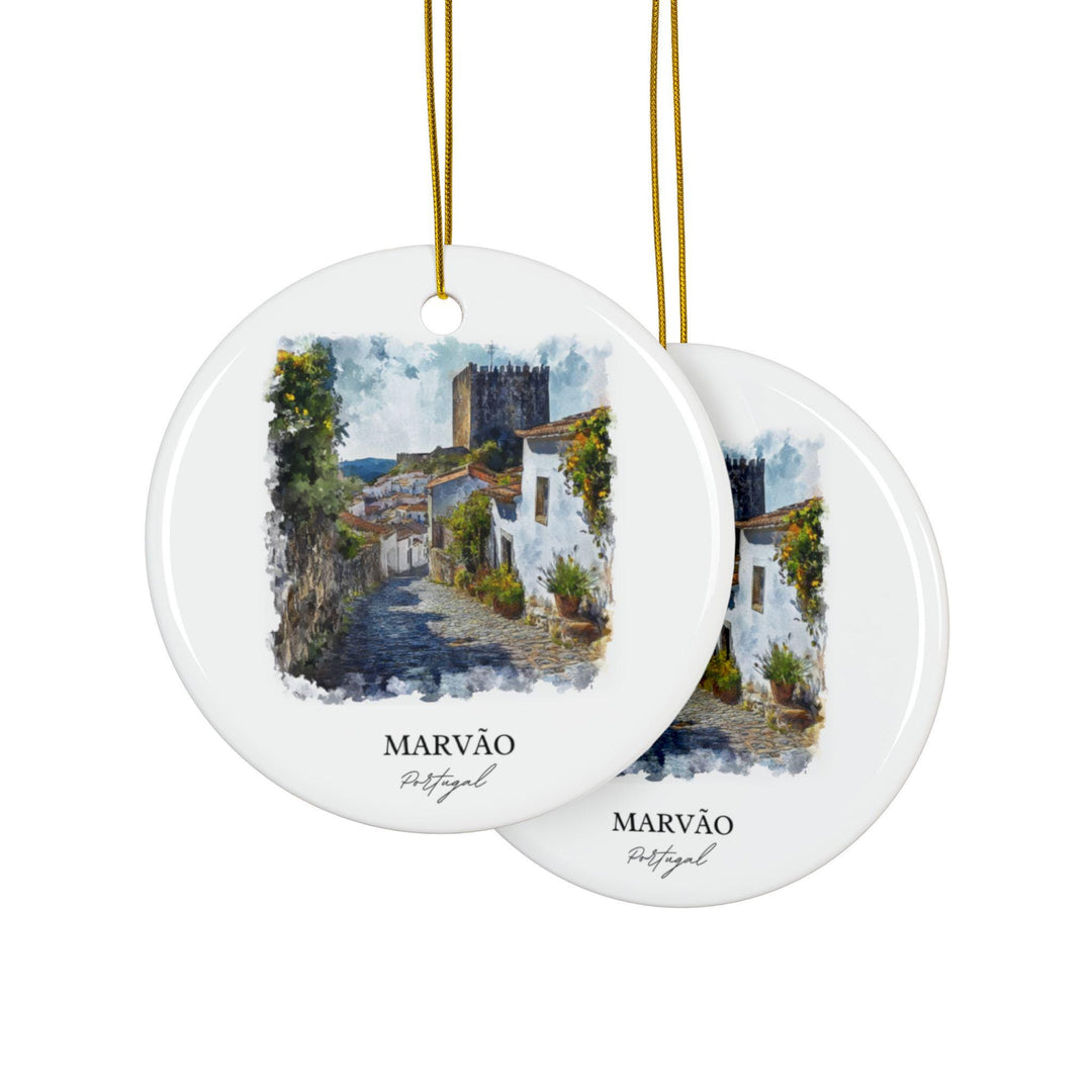 Marvão Portugal Ornament: Unique Marvao Souvenir, Marvao Xmas Decor, and Authentic Marvão Portugal Gift