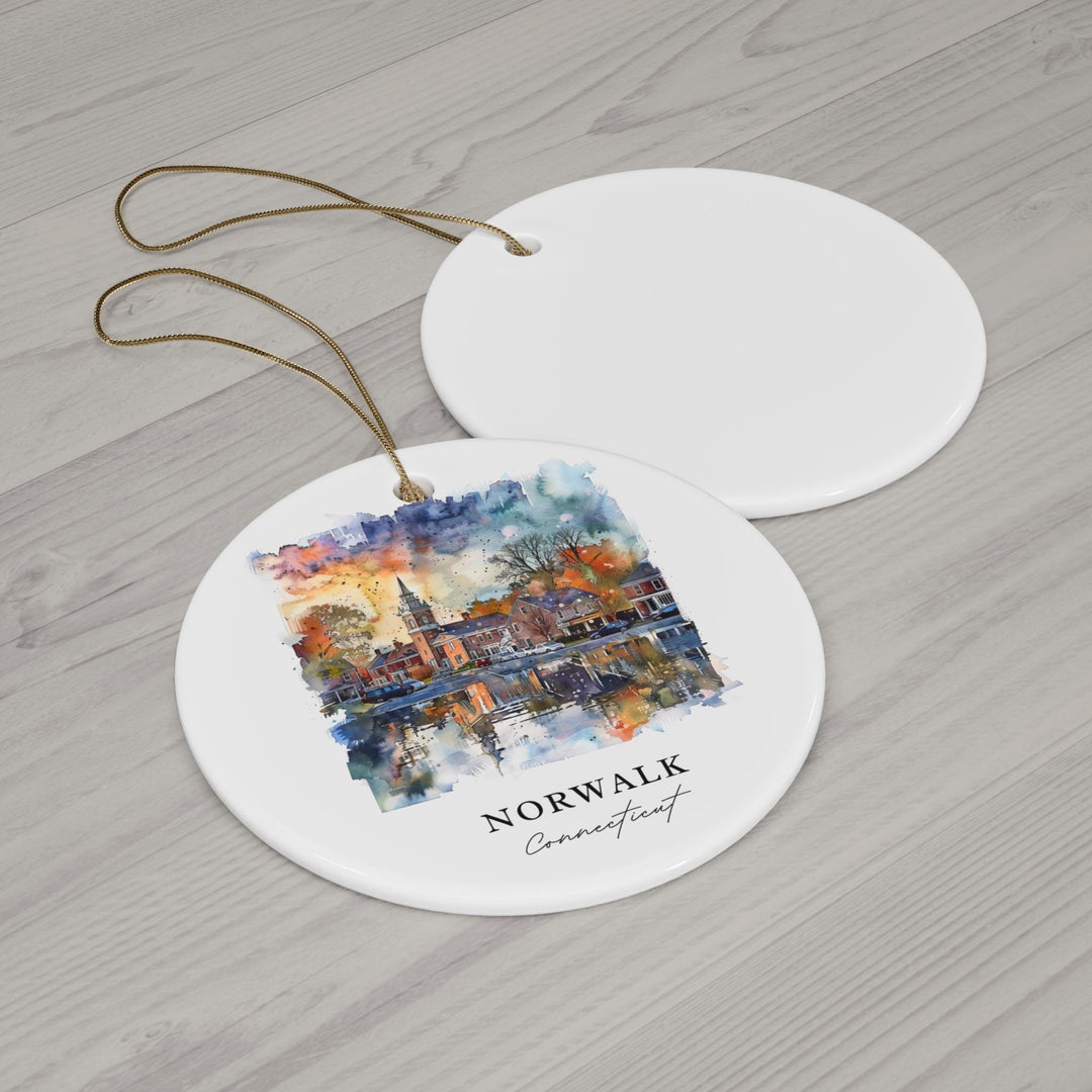 Norwalk CT Ornament: Unique Norwalk Souvenir, Norwalk Xmas Decor, and Authentic Norwalk Connecticut Christmas Gift