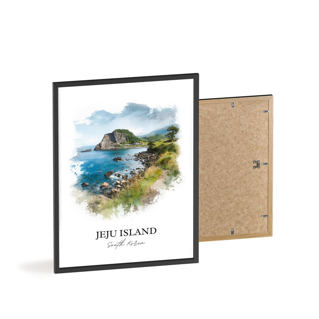 Jeju Island Wall Art, South Korea Print, South Korea Artwork, Jeju Island Gift, Jeju Island Travel Print, Travel Poster, Housewarming Gift