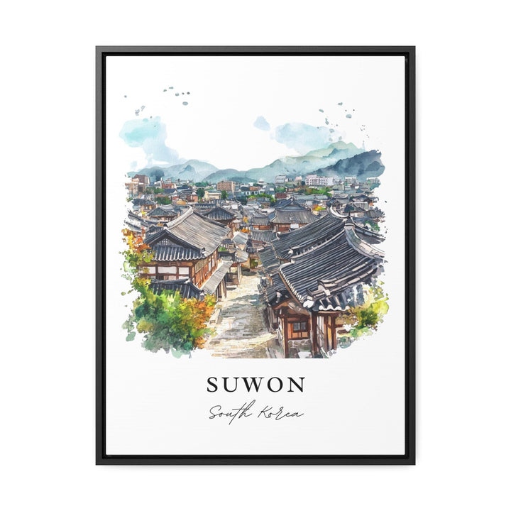 Suwon-Si Wall Art, Suwon South Korea Print, Suwon-Si Watercolor Art, Gyeonggi Province Gift,