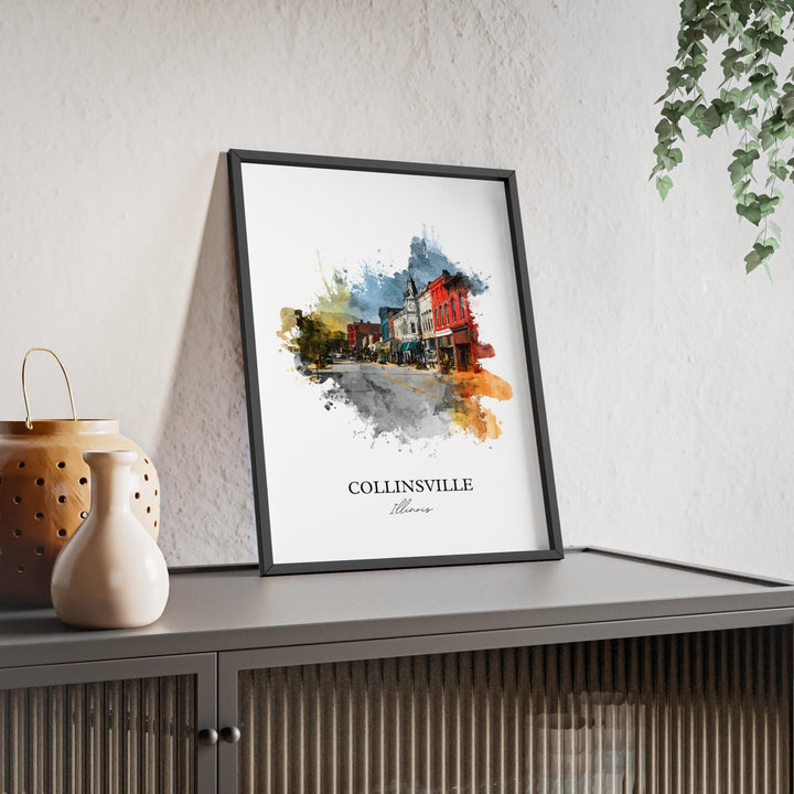 Collinsville, Illinois – Watercolor Art Print