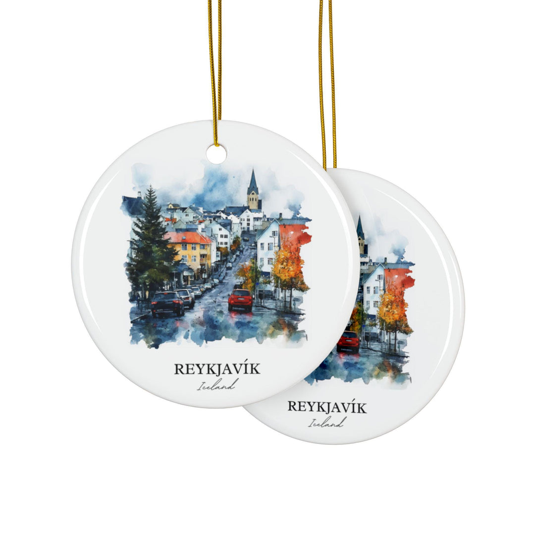 Reykjavik Ornament: Unique Reykjavik Iceland Souvenir, Reykjavik Xmas Decor, and Authentic Reykjavik Gift