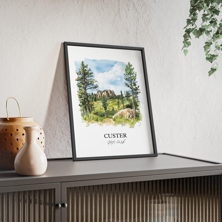 Custer State Park Wall Art, South Dakota Print, Rapid City Artwork, Custer State Park Gift, Travel Print, Travel Poster, Housewarming Gift