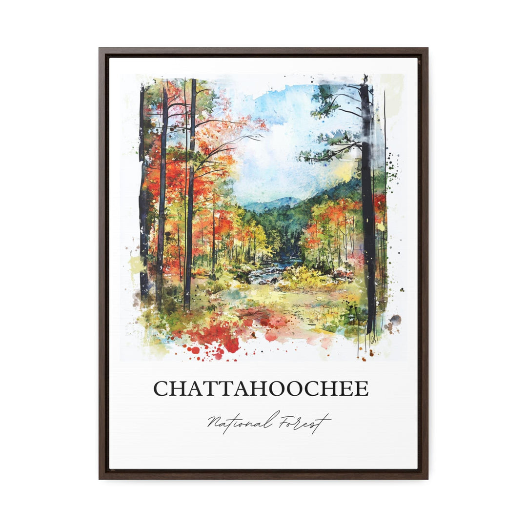 Chattahoochee Forest Art, Gainesville GA Print, Oconee Georgia Artwork, Chattahoochee Gift, Travel Print, Travel Poster, Housewarming Gift