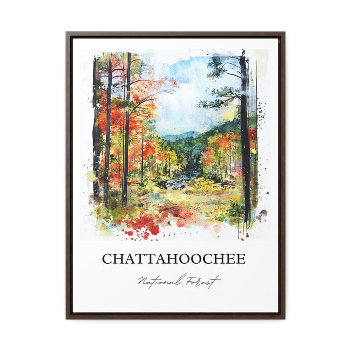 Chattahoochee Forest Art, Gainesville GA Print, Oconee Georgia Artwork, Chattahoochee Gift, Travel Print, Travel Poster, Housewarming Gift