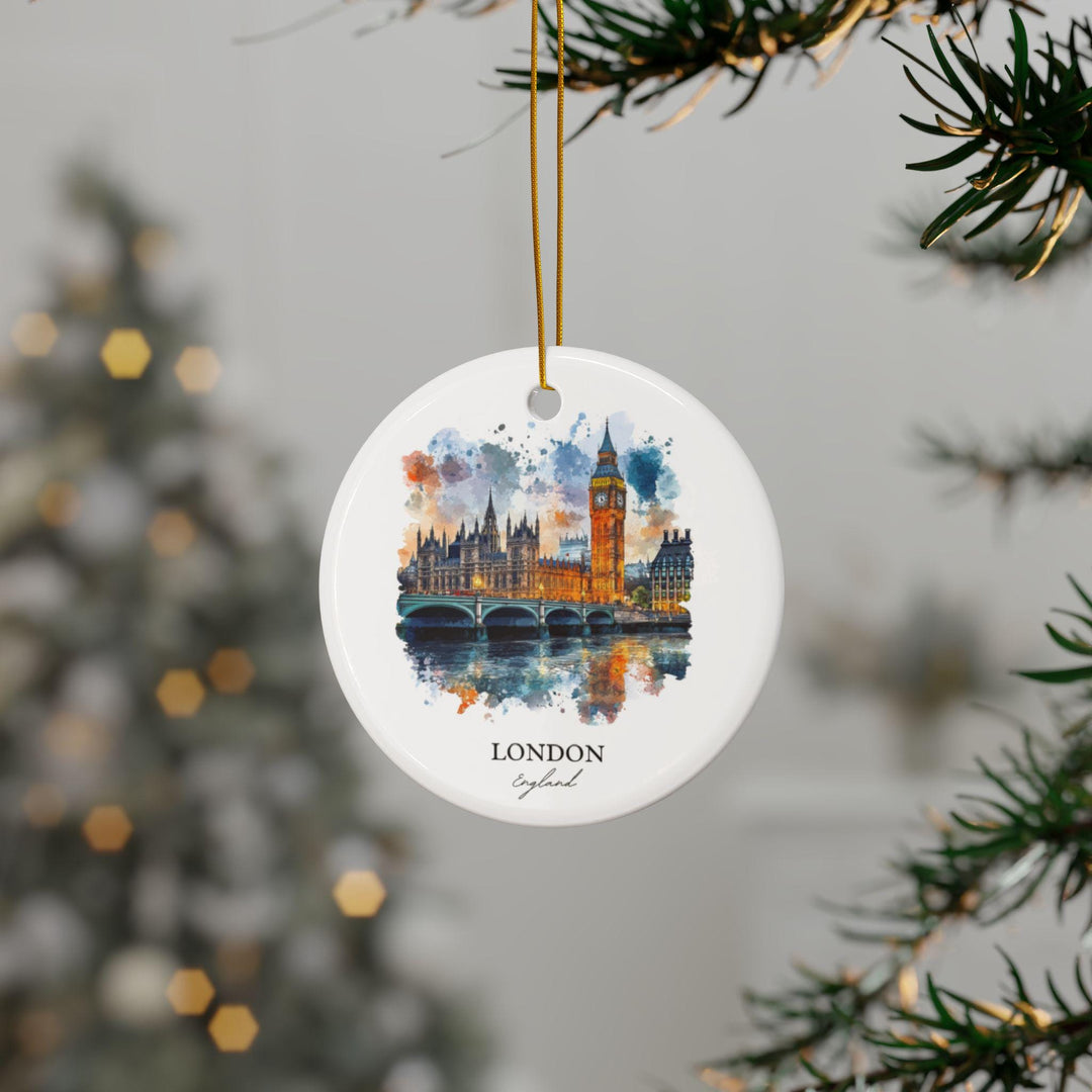 London England Ornament: Unique London Souvenir, Big Ben Xmas Decor, and Authentic London Gift